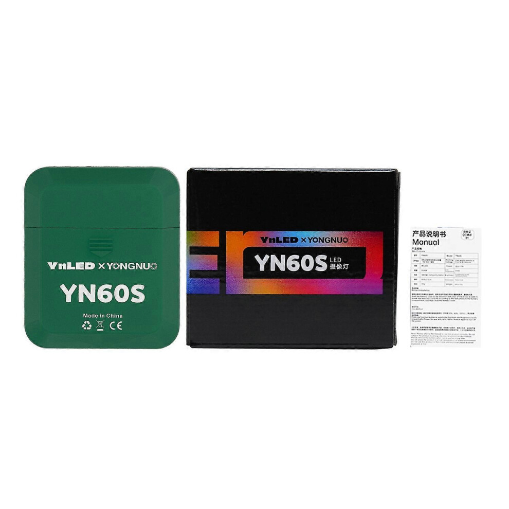 (As Show, One Size) Yongnuo Yn60s Pocket Led Video Mini Camera 5500K 3-Level Brightness Cri95+ Photo F Light 6909775649954