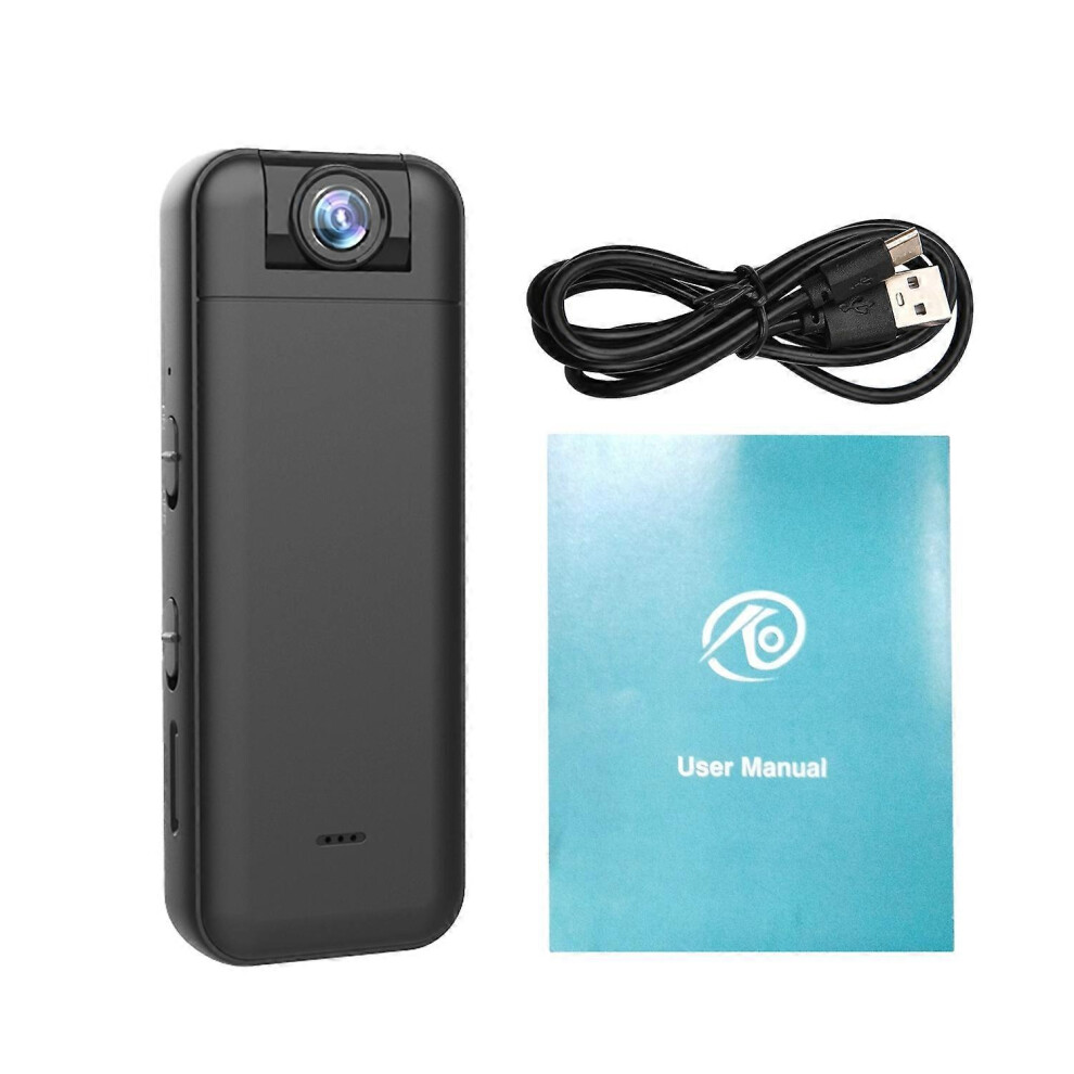 (As show, One size) 2K WiFi Body Camera with Audio and Video Recording Wearable Body Cam Mini Video Camera 180  Rotatab