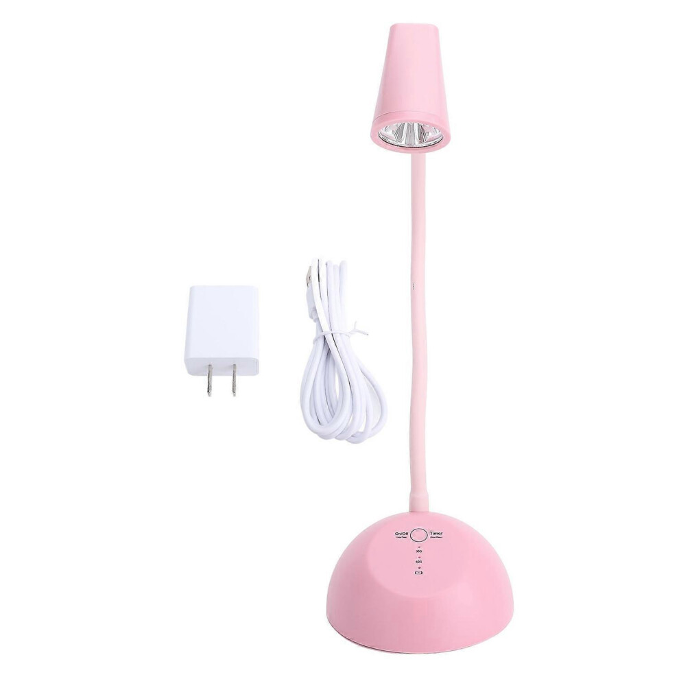(As show, One size) Nail Lamp with Timer Touch Switch Rechargeable Cordless Gooseneck UV LED Nail Dryer for Professional