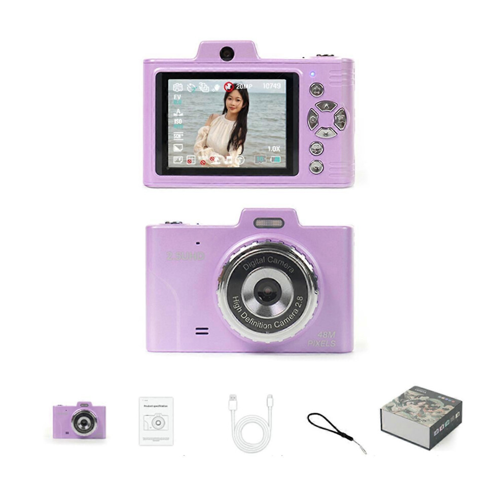 (As Show, One Size) 2.5K Digital Camera Digital Video Camera Kid Camera 48Mp Ccd Camera 2.8 Inch Screen 16X Zoom Anti-Sh 6909775559710