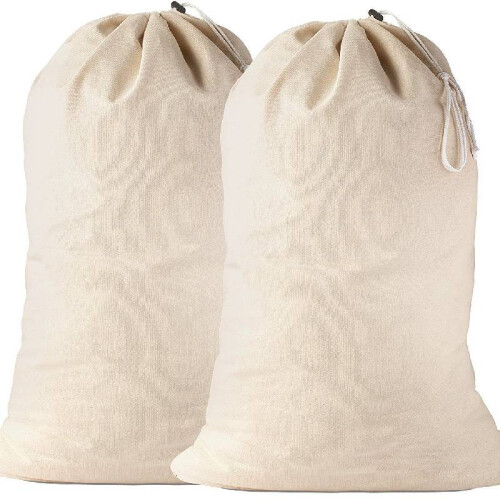 Canvas Cotton Laundry Bag For Bedroom Storage Modern Design Home Durability 1