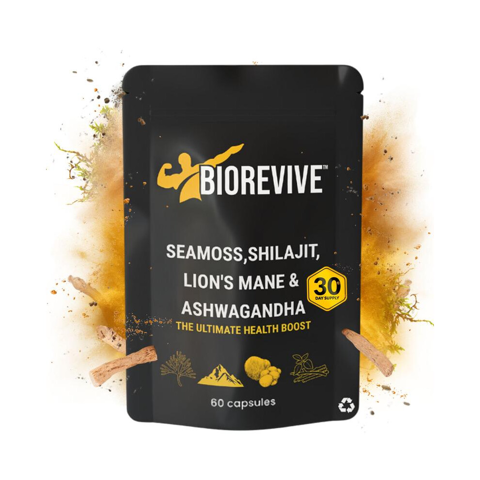 4 in 1.. Seamoss, Lion's Mane, Shilajit and Ashwaganda