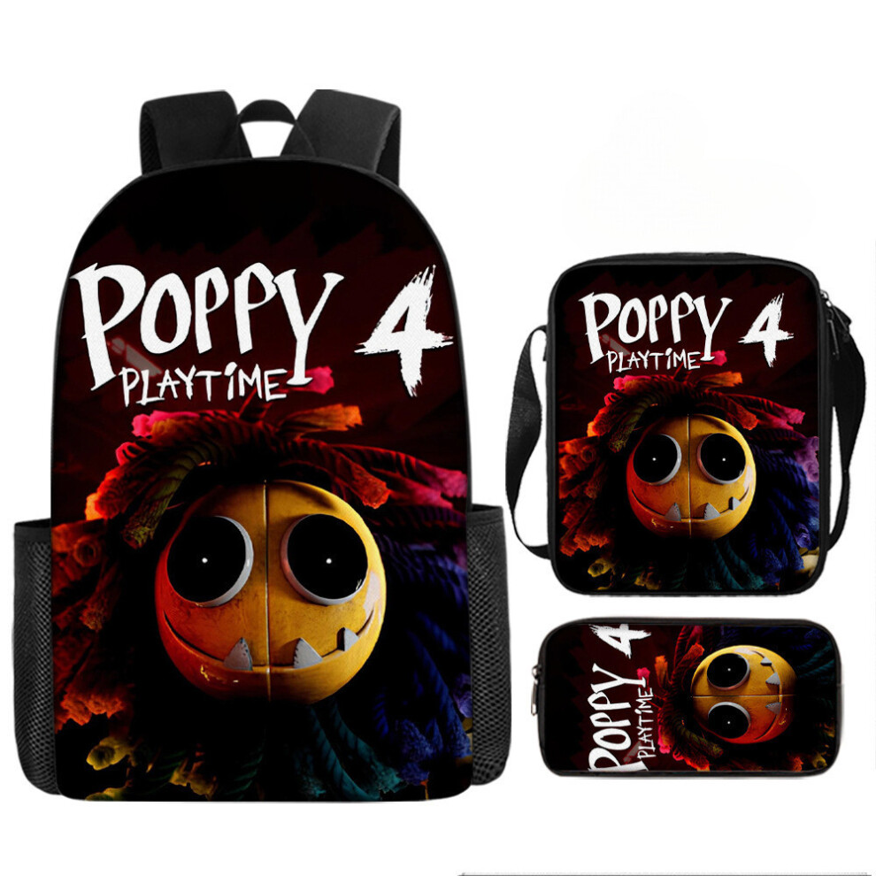 (04) Playtime Chapter Poppy 4 Printed Backpack Schoolbag Shoulder Bag Bag Pencil