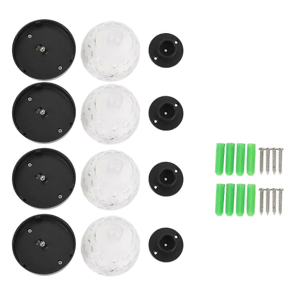 (As show, One size) 4pcs Solar Fence Lights Solar Outdoor Wall Lights Up Down Lighting IP65 Water Resistant for Garden P-image-OPC-PH5BNCC-NEW