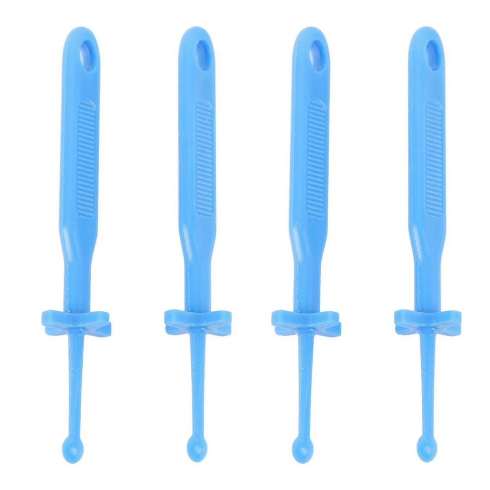 (As show, One size) 4pcs Ear Wax Removal Tool with Safe Guard Comfortable Reusable Plastic Ear Wax Cleaning Tool Ear Sco