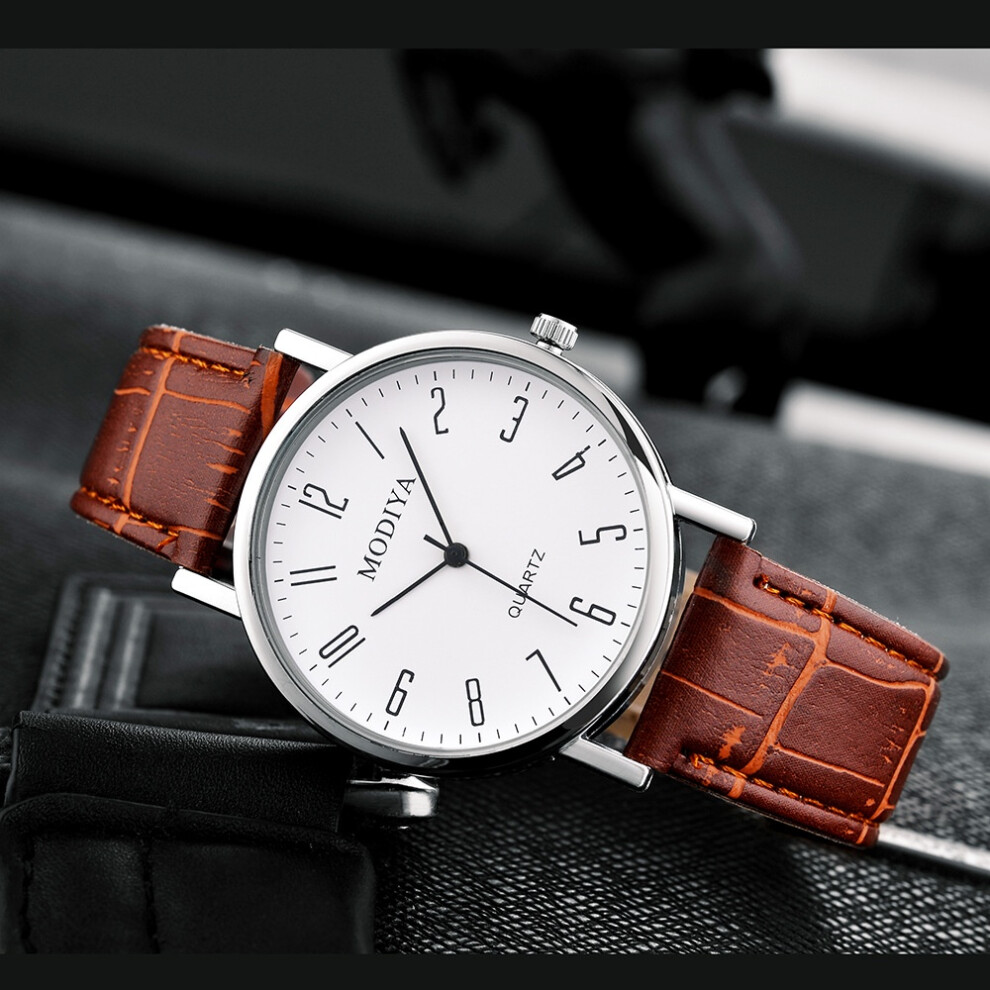 (StyleC) Watch Waterproof Mens With Quartz Movement And 40mm Diameter Dial