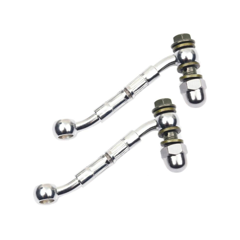 2x Cycle Hydraulic Brake Oil Hose Connector Modificat Extens Tubing For