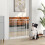 PawHut PawHut Adjustable Safety Gate w/ 2 Extensions and Four Adjustable Screws, White 1