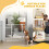 PawHut PawHut Adjustable Safety Gate w/ 2 Extensions and Four Adjustable Screws, White 9