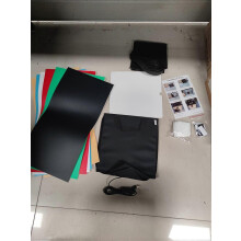 (As show, One size) 30x30x30cm Compact LED Light Tent Folding Desktop Photo Studio Light Box Photography Tent 3200-6500K