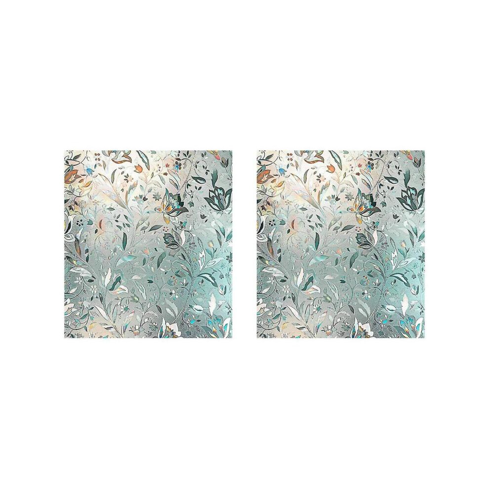 2x 3d Rainbow Ow Glass Vinyl Static Non Opaque Privacy Protective Ti