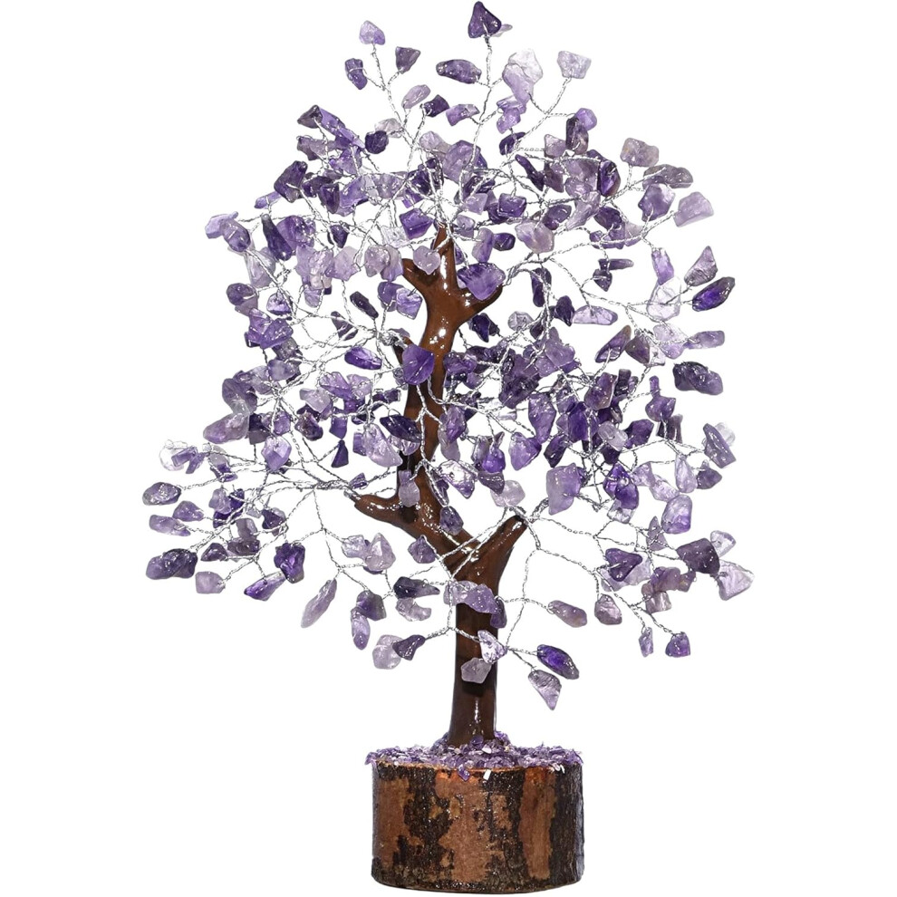 (Amethyst Tree) UK Amethyst Crystal Tree-Purple Gemstone Tree of Life Ornaments-Money for Table showPcs -Healing Crystals -Spiritual Meditation