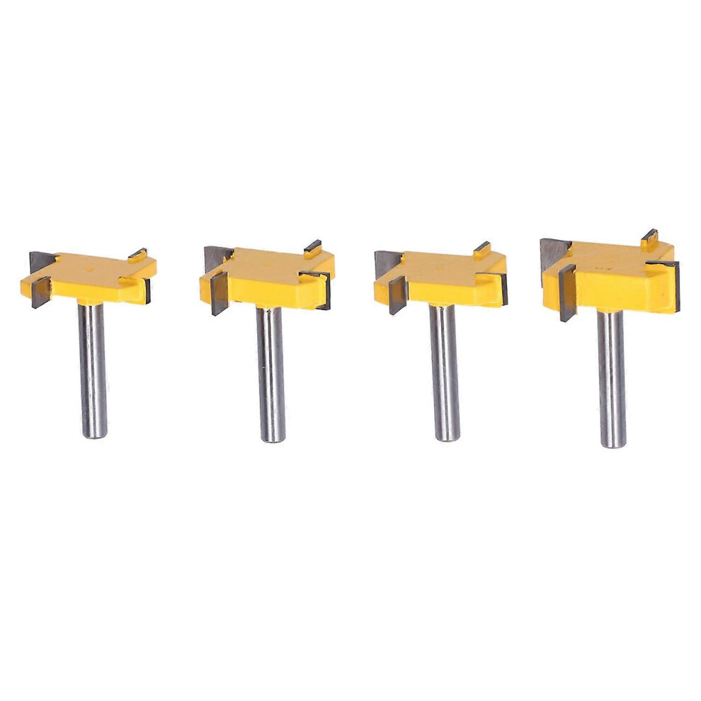 (As Show, One Size) Surfacing Router Bit 1/4 Shank 4 Flute Tipped Slab Flattening Cnc Woodworking Milling Cutter 6909775653067