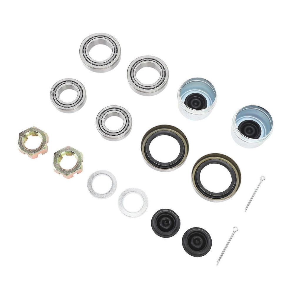 (As Show, One Size) Trailer Axle Bearing Kit Low Working Noise Long Lifespan L68149 L68111 For 1 1/16In To 1 3/8In Trail 6909775604854