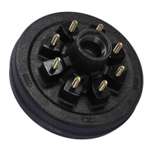 (As show, One size) 7000lbs Trailer Brake Drum 12 X 2in 8 On 6.5in Metal High Strength Brake Hub Drum for 7000lbs Traile