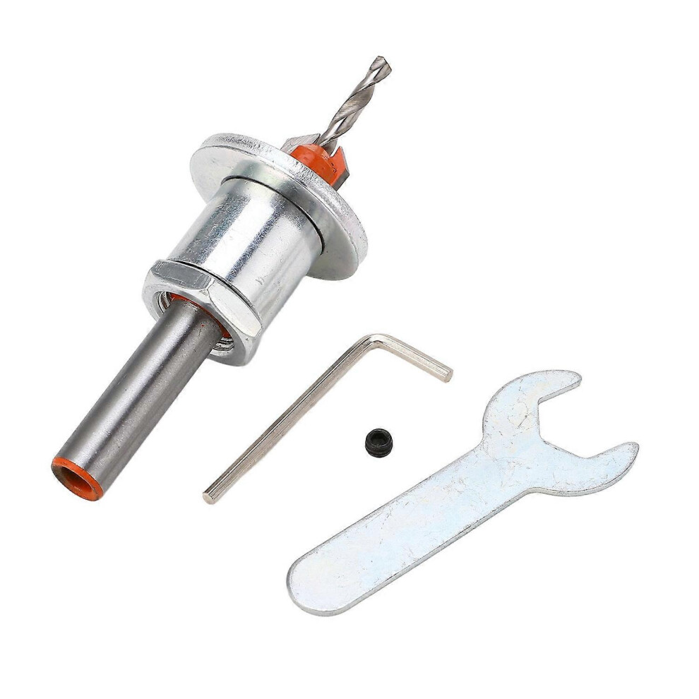 (As Show, One Size) Countersink Drill Bit Kit Adjustable Limit Alloy Steel Power Tool Attachment For Wood Metal 6909775636664