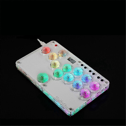 (As show, One size) SallyBox HitBox Fighting Stick Controller compatible with PC PS4 1