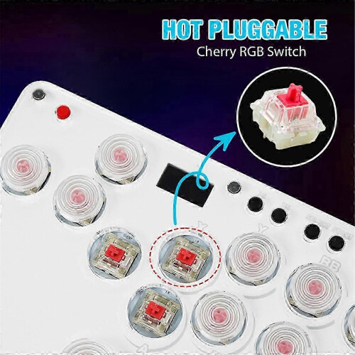 (As show, One size) SallyBox HitBox Fighting Stick Controller compatible with PC PS4 2