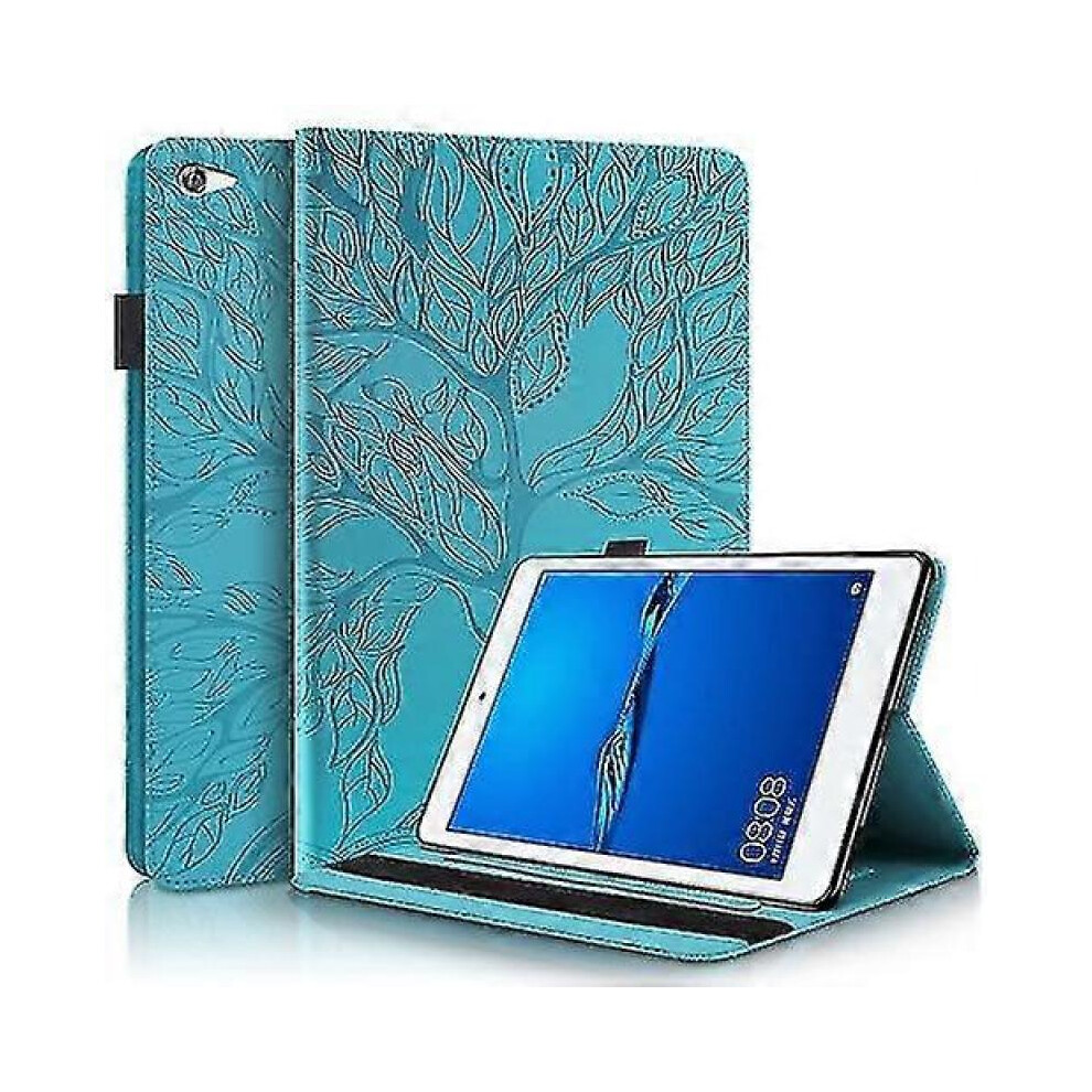 (Lake ) For Huawei Mediapad M5 Lite / C5 10.1 Inch Life Tree Series Horizontal Flip Leather Case With Holder/Card Slots/Pen Slot Blue 5004229825197