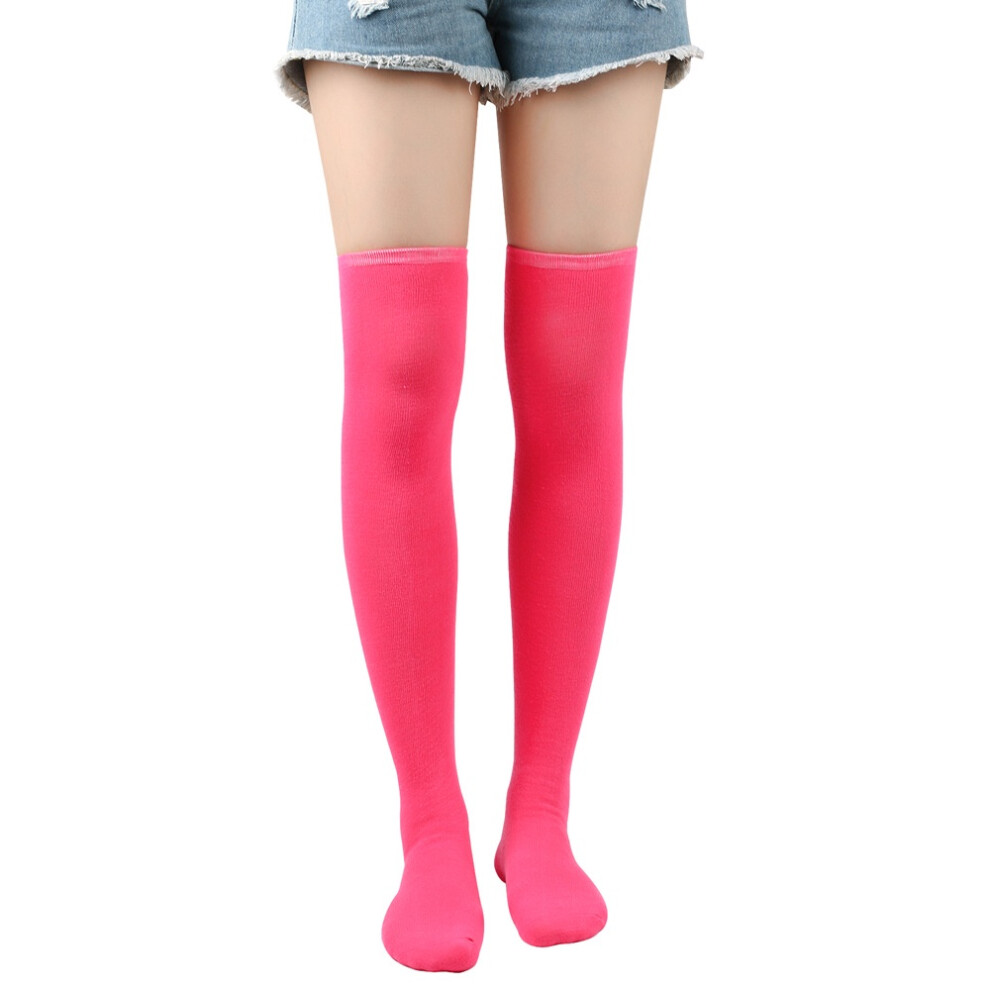 (RoseRed) Christmas Striped Socks Over Knee Women Halloween Party Gift Cosplay Accessories-image-OPC-PH5CPTF-NEW