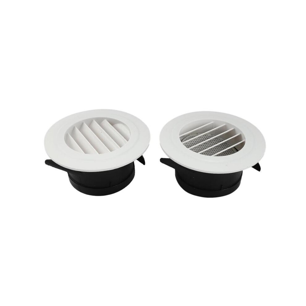 2 Pieces 4 Inch Louver, Grill Cover with Built-in A Fly Screen for Bath Hom