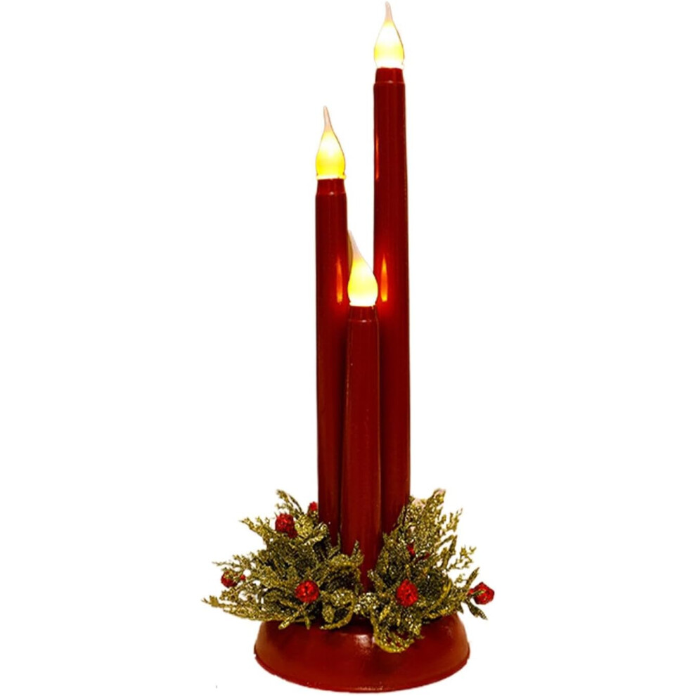 Flickering Flameless Candles, Christmas LED Candles Flickering, Battery Operated Romantic Flickering Candle Light, Flameless LED Flicker Candle for