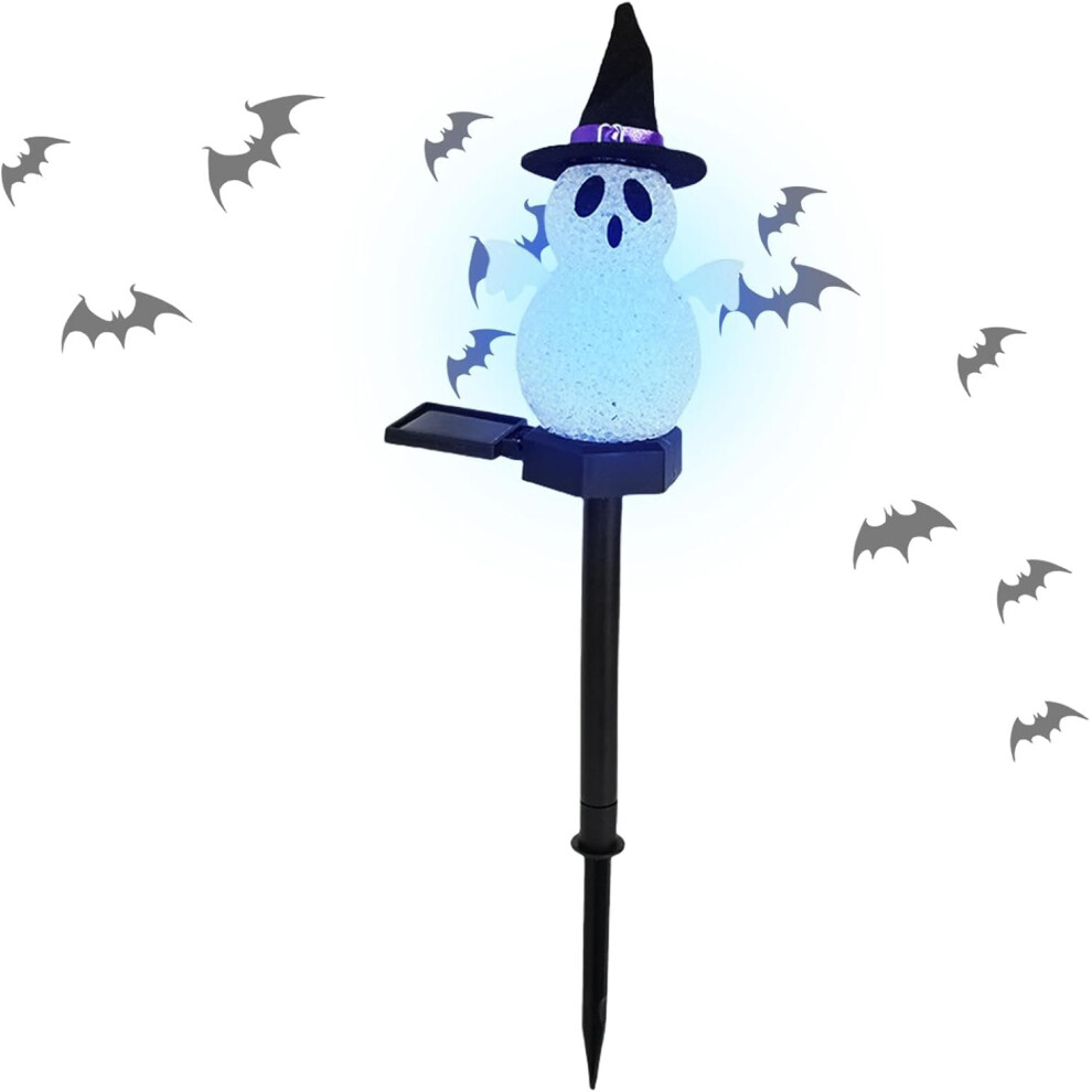 Solar Ghost S - Halloween Outdoor S - Solar Powered Garden Stakes S, Spooky Halloween Pathway S For Outdoor Yard Lawn Garden Light