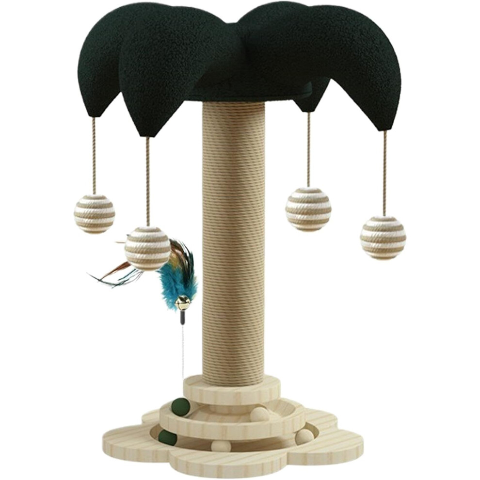 Climbing Posts for Cats, Cat Scratching Post, Wooden Scratching Posts for Kittens, Interactive Cat Toy, Multi-Purpose Kitten Toy for Claw Grinding,