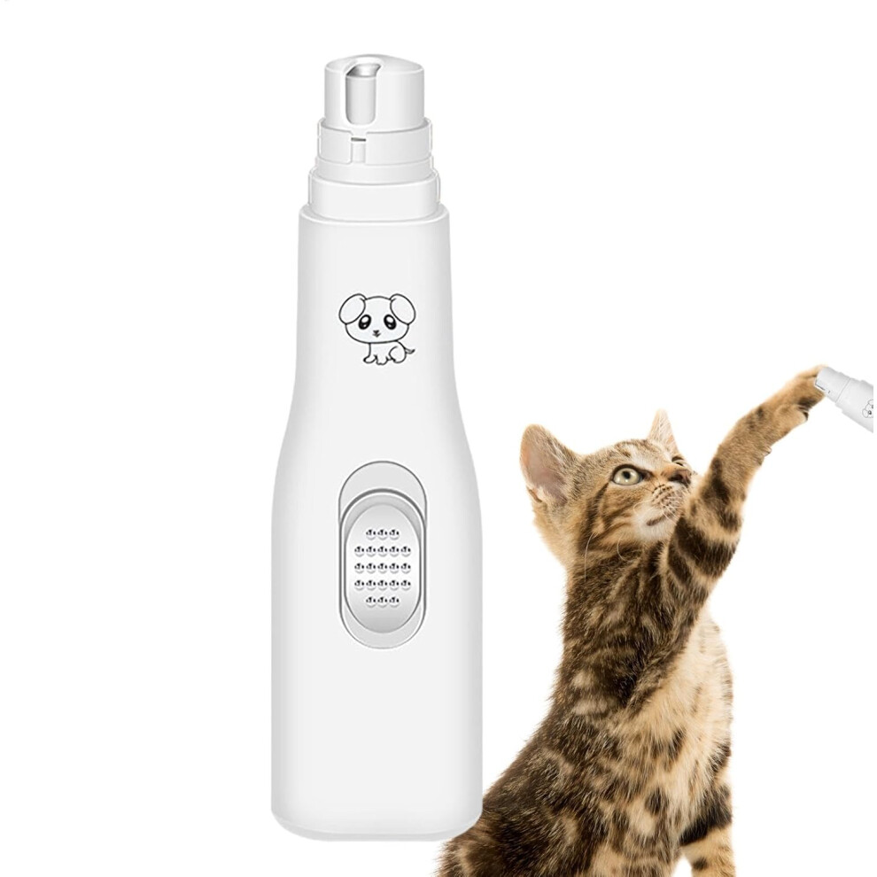 Cat Nail Clippers | Battery Powered Electric Dog Nail Sharpener | Silent Professional Grooming Tool Pets, Cat Nail Trimmer for Rabbits, Guinea Pigs