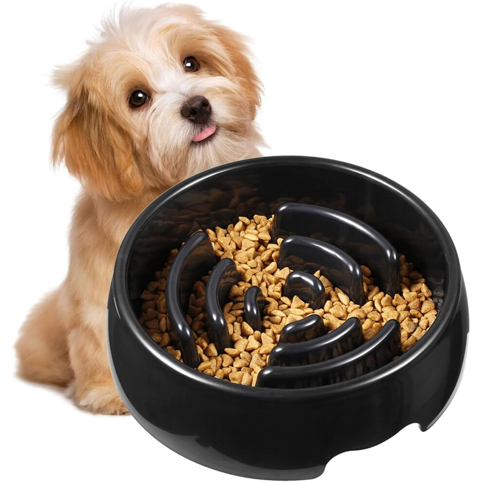 Slow Feeder Dog Bowls - Healthy Eating Dishes,Anti-Slip Interactive Anti-Choking Bowl Pet Eating Feeding Dish for Dog Cat Puppy Breeds