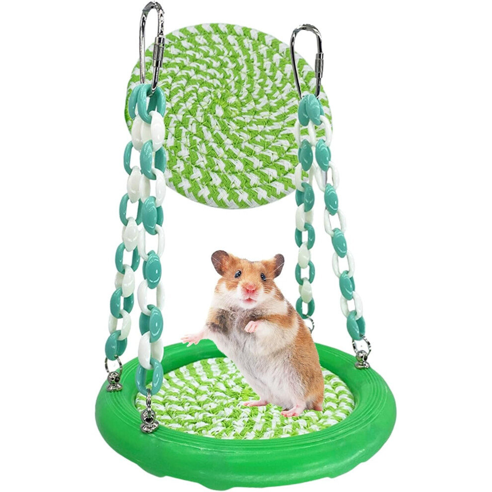 Bird Swing, Bird Swings for Parakeets - Cockatiel Woven Swing Hammock, Natural Hammock Swing, Hanging Bird Hammock, Lovebird Hammocks for Parakeets
