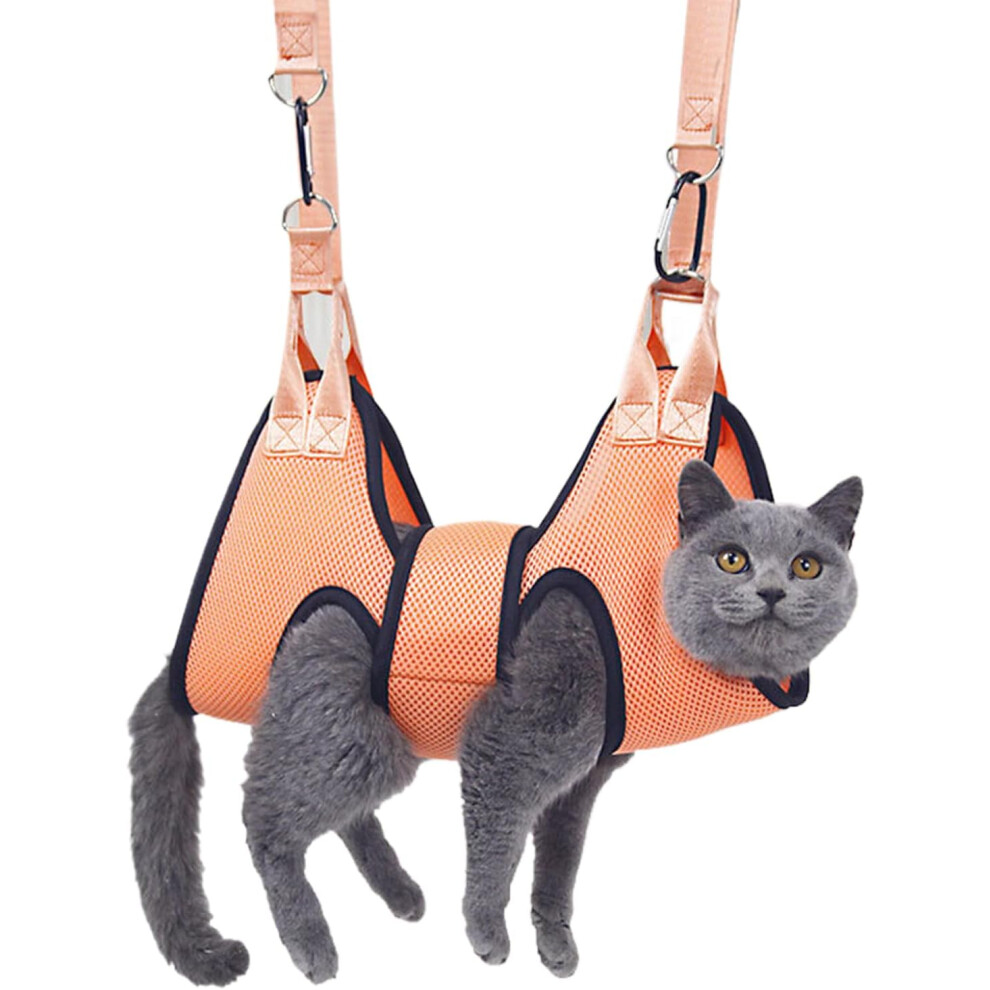 (18 x 14 x 14 cm (L x W x H)) Pet Grooming Hammock Harness, Dog Grooming Hammock Small Dogs, Dog Nail Trim Hammock, Dog Hammock for Care with Wide Straps, Hanging Hammock