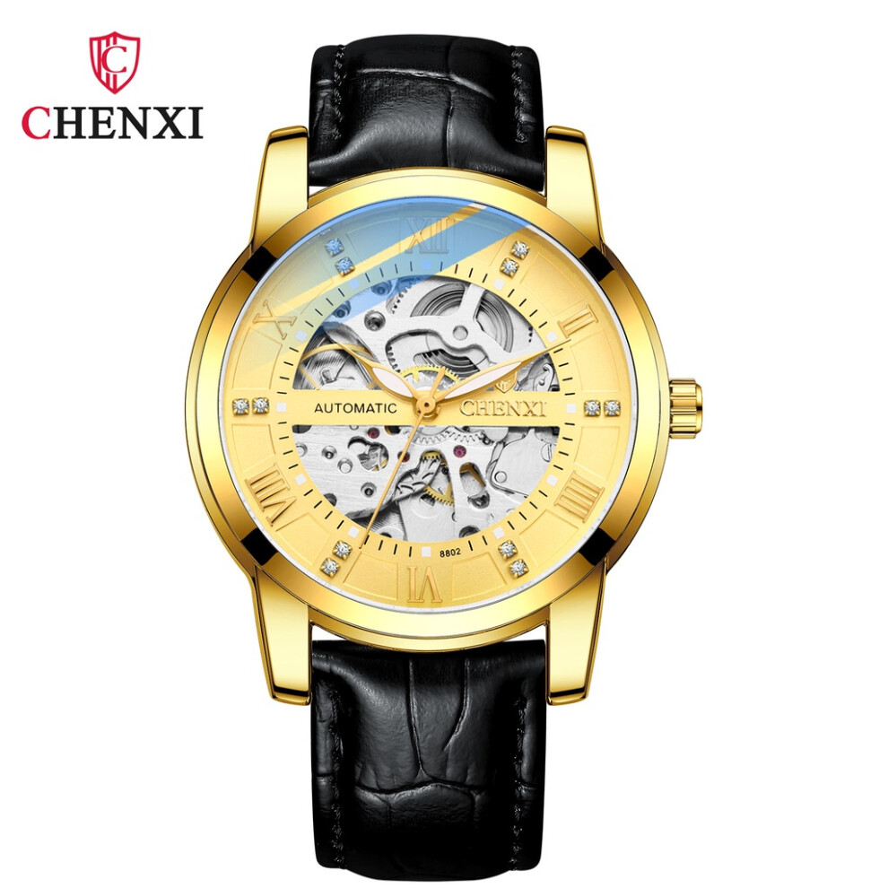 (StyleC) Business Fashionable Waterproof Mechanical Watch Cx8802 For Men-image-OPC-PH5D6FW-NEW