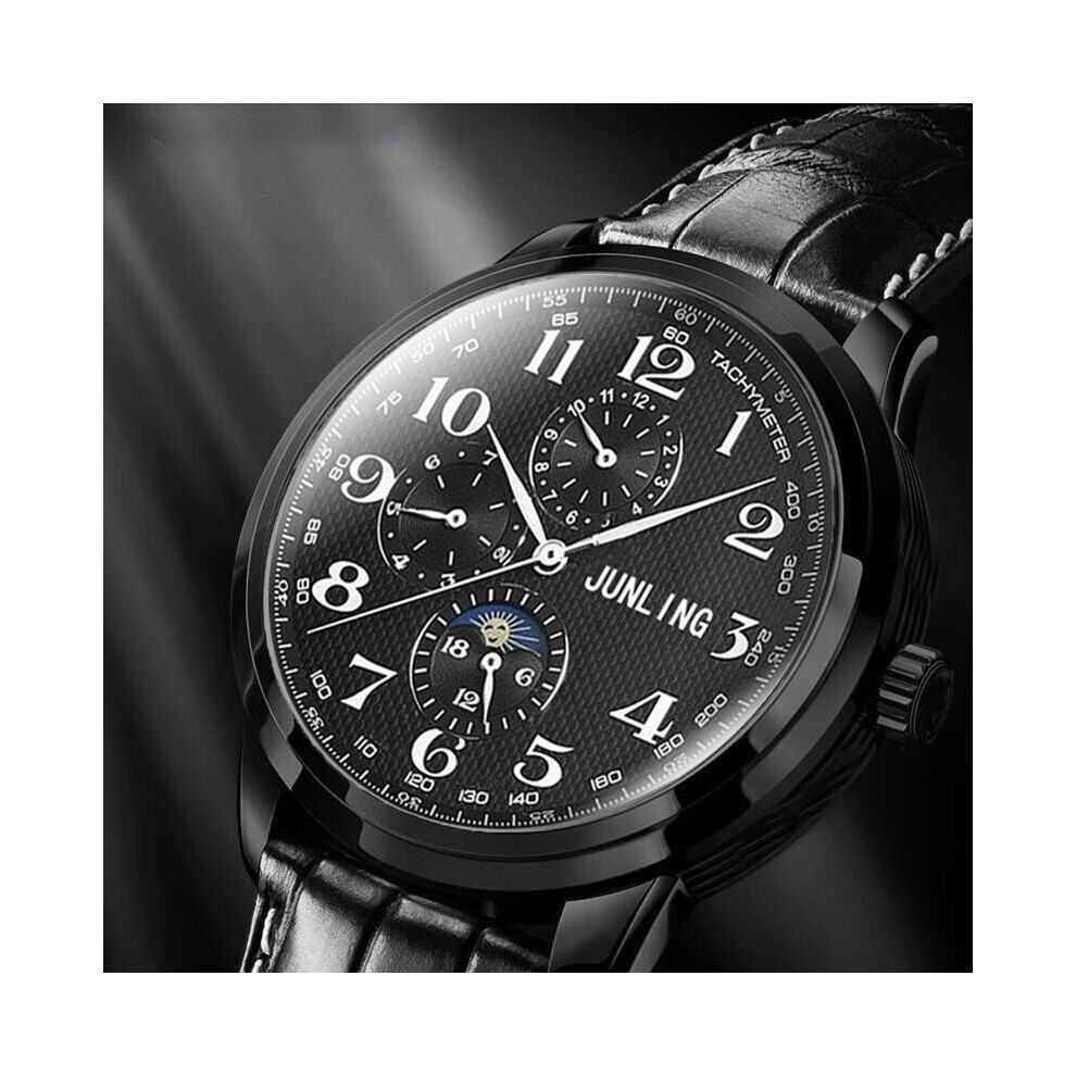 (StyleA) Mens Quartz Fashionable Movement Watch Water Resistant Case Alloy Suitable