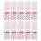100Pcs Heart Pattern Gift Bags Wedding Candy Bags Plastic Drawstring Pouches 1