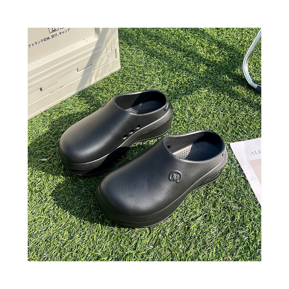 (Black, 3637) Cozy Eva Summer Clogs For Women Rounded Toe Design Ideal For Work And Leisure