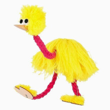 (Army Green) Puppet Ostrich Magic Tricks Handicraft Vintage Wire-controlled Puppetry Interactive Educational Toys For Children