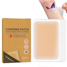(12pcs) 1-3box Tattoo Cover Up, Waterproof Sweatproof Ultra Thin Tattoo Cover Up Tape, Breathable Natural Skin Tattoo Concealer Sticker Patch for Scars Tattoo