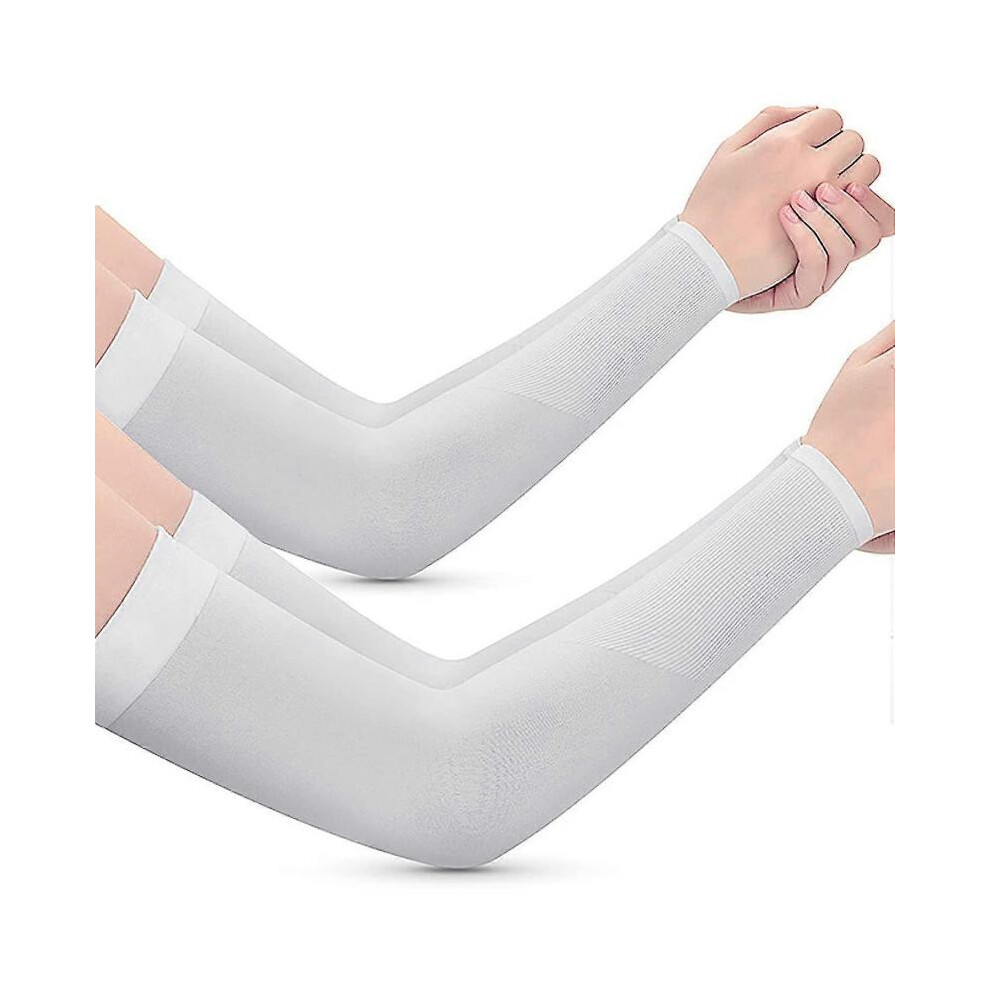 Uv Sun Protection Compression Arm Sleeves Tattoo Cover Up Cooling Athletic Sports SleeveGrey