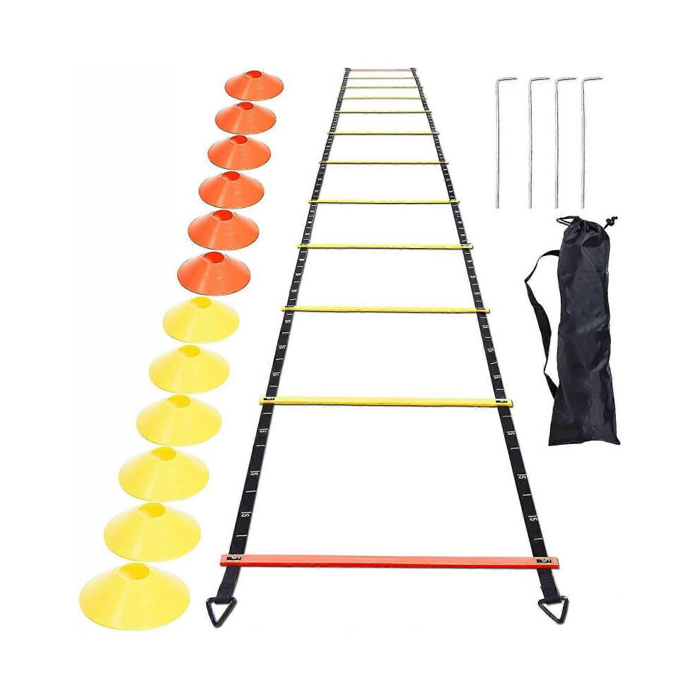 Agility Ladder - Agility Speed And Balance Training Ladder for Soccer Basketball Boxing Softball Footwork Sports Agility Training
