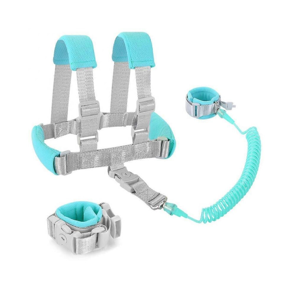 Anti Lost Toddler Leash with Backpack Harness and Wrist Link for Child Safety Wristband Leash