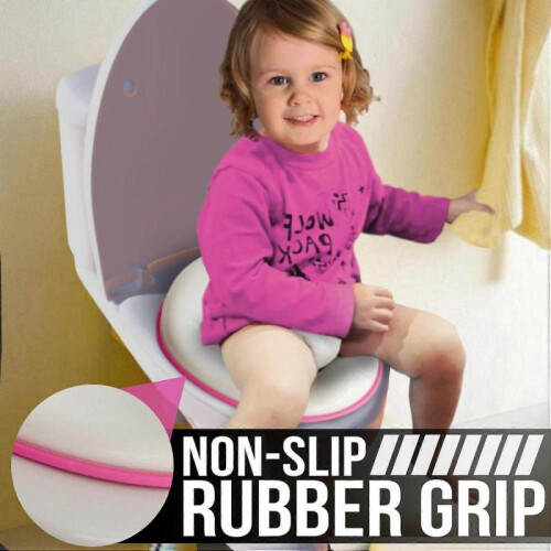 Potty Training Seat - Fits Round & Oval Toilets, Includes Free Storage Hook 1
