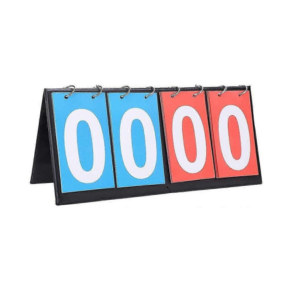 (Orange) Portable Table Top Scoreboard Flipper, Multi Sports Score Flip Scoreboard Score Keeper Orange