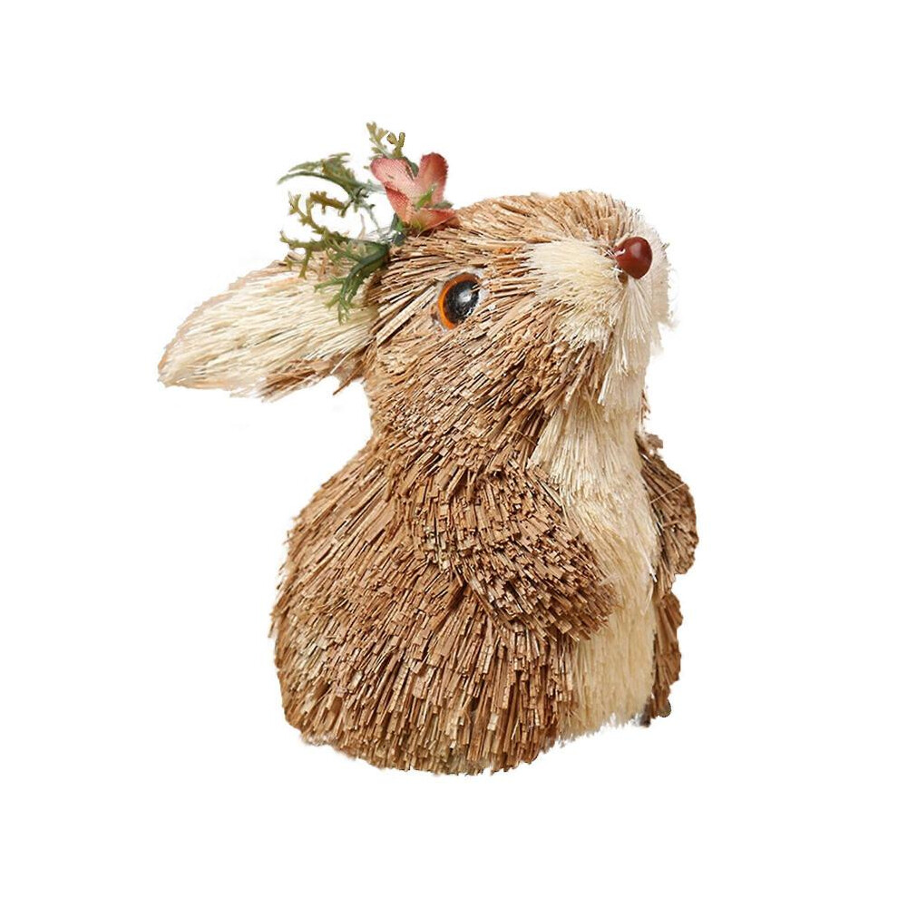 (A2) Easter Bunny Toys - Easter Simulation Bunny - Home Garden Bunny Decoration - Creative Straw Bunny - Easter Gifts for Adults and Kids-image-OPC-PH5DRF6-NEW