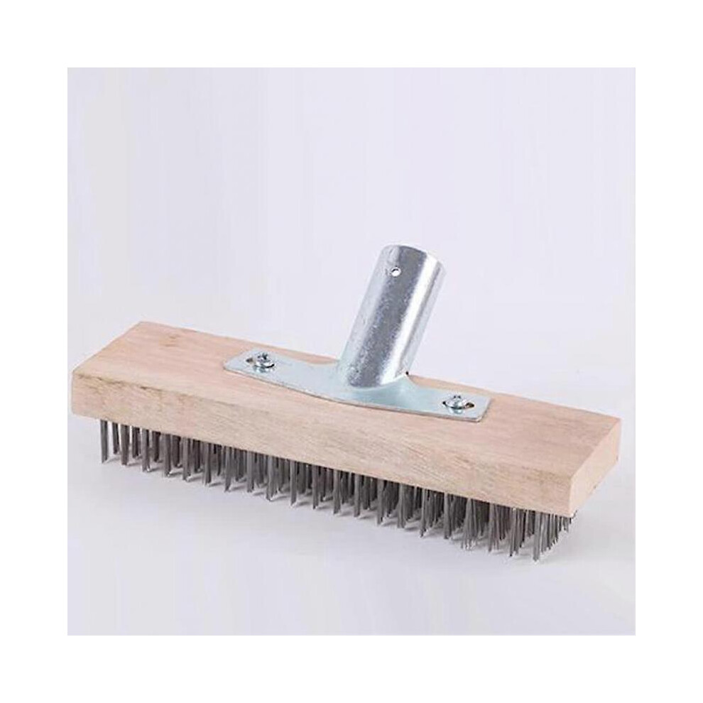 Metal broom 30cm steel, metal broom (without wooden handle)