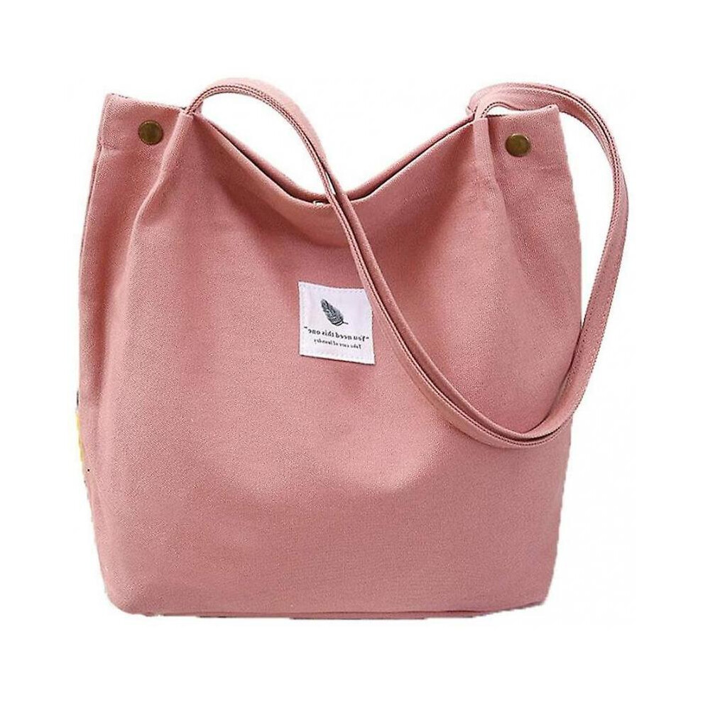 Women's Handbag Large Canvas Bag Women's Shoulder Bag Handle Bag Women for Girls School Uni-upgraded-40 * 35 * 11pink