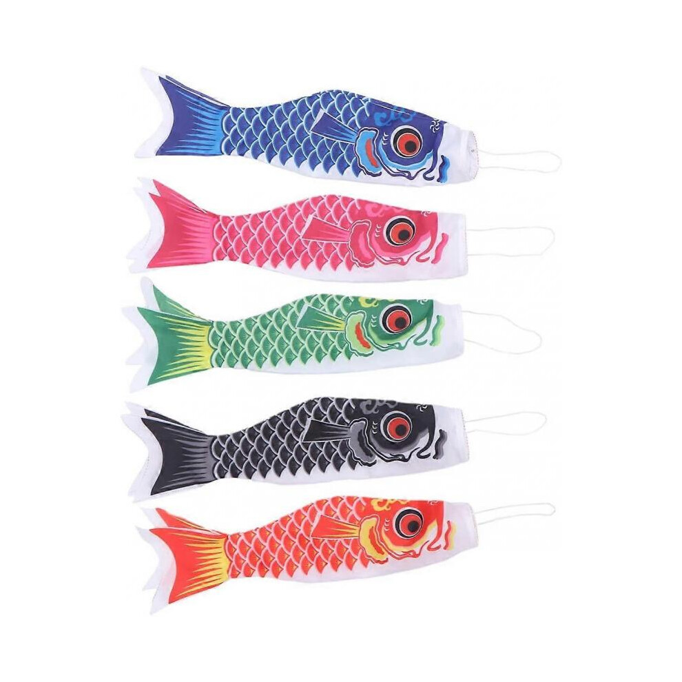 Set of 5 Windsocks Garden Windsock, 40 CM Fish Windsock to Indicate Wind Direction and Force