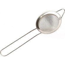 Cocktail Strainer-Stainless Steel-Conical Tea Strainer-Convenient Locking Tool8.5cm (1 Piece, Silver)