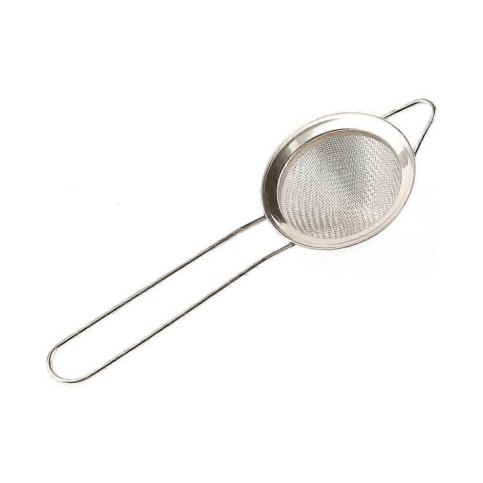 Cocktail Strainer-Stainless Steel-Conical Tea Strainer-Convenient Locking Tool8.5cm (1 Piece, Silver)