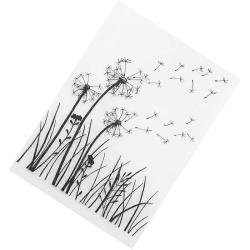 Plastic embossing stencil for card making and paper crafts